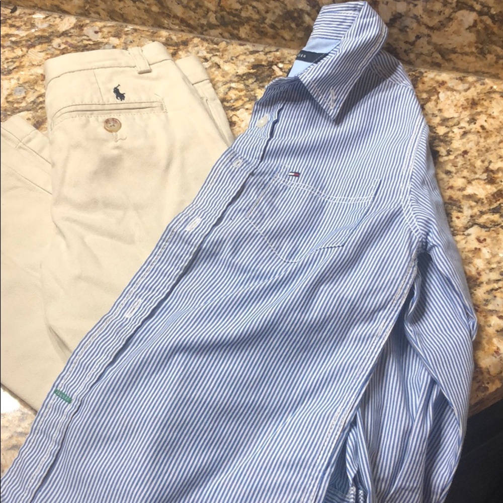 SOLD ‼️ Tommy Hilfiger Button up and Ralph Lauren